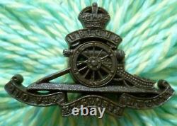 Original WW2 Royal Artillery Plastic Economy Cap Badge KC Vintage Very Rare