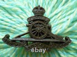 Original WW2 Royal Artillery Plastic Economy Cap Badge KC Vintage Very Rare