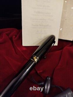 Pilot (Namiki) Yukari Royal Black-vermillo-N Urushi. Very Rare. Ltd 1918