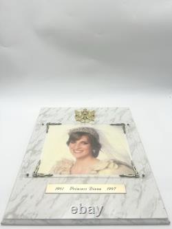Princess Diana Memorial Plaque. VERY RARE AND LIMITED