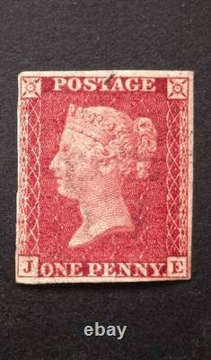 Queen Victoria 1864 1d Pl. 66 LC Unperforated Royal Reprint Very Rare Certificate