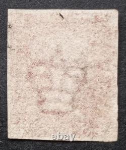 Queen Victoria 1864 1d Pl. 66 LC Unperforated Royal Reprint Very Rare Certificate