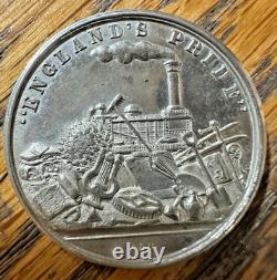 Queen Victoria & Prince Albert Coin Box With 4 Tokens Very Rare And Desirable