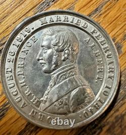 Queen Victoria & Prince Albert Coin Box With 4 Tokens Very Rare And Desirable
