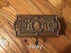 Queen Victoria Royal Ormolu Commemorative Jewelry Box Antique 1897- Very Rare