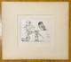 Queen Victoria Very Rare Original Etching of Knights Fighting & 2 Other Men 1840