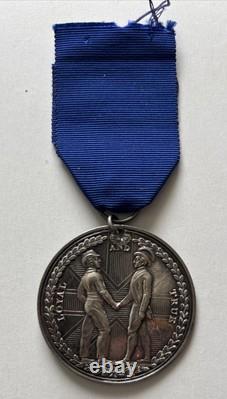 RARE 1800 ROYAL NAVY SILVER MEDAL? Earl St Vincent's Medal! Very Fine-holed