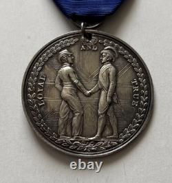 RARE 1800 ROYAL NAVY SILVER MEDAL? Earl St Vincent's Medal! Very Fine-holed