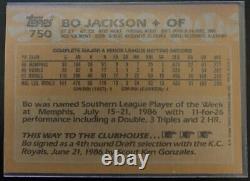 (RARE) 1988 Topps #750 Bo Jackson Error Card Front Misprint