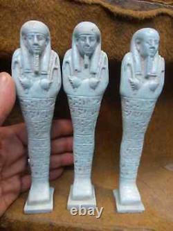 RARE ANCIENT EGYPTIAN ANTIQUES very Rare royal 3 piece Valley of the Kings BC