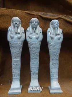 RARE ANCIENT EGYPTIAN ANTIQUES very Rare royal 3 piece Valley of the Kings BC