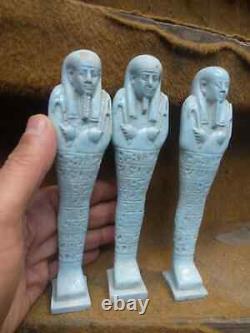 RARE ANCIENT EGYPTIAN ANTIQUES very Rare royal 3 piece Valley of the Kings BC