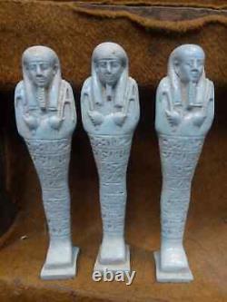 RARE ANCIENT EGYPTIAN ANTIQUES very Rare royal 3 piece Valley of the Kings BC