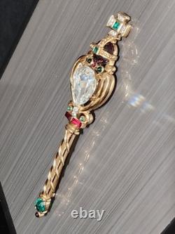 RARE Queen Elizabeth II Coronation 1953 Royal Jeweled Scepter By Alfred Philippe