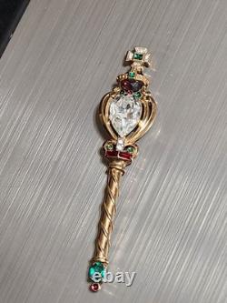 RARE Queen Elizabeth II Coronation 1953 Royal Jeweled Scepter By Alfred Philippe