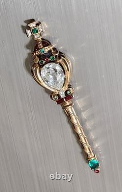 RARE Queen Elizabeth II Coronation 1953 Royal Jeweled Scepter By Alfred Philippe