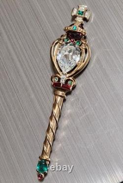 RARE Queen Elizabeth II Coronation 1953 Royal Jeweled Scepter By Alfred Philippe