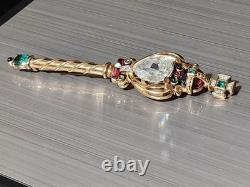 RARE Queen Elizabeth II Coronation 1953 Royal Jeweled Scepter By Alfred Philippe