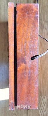 RARE Royal Crown Cola Walnut Wood General Store Wall Clock 1930's Very Good Cond