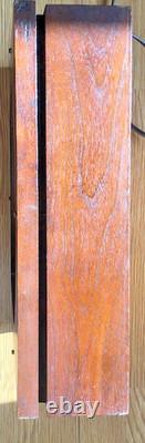 RARE Royal Crown Cola Walnut Wood General Store Wall Clock 1930's Very Good Cond