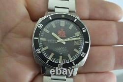 RARE Seiko 7005 8140 Iranian Royal Army Diver Steel Watch Very Nice