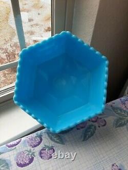 RARE! Vintage old Imperial Blue Milk Large Compote! AbsolutelyGORGEOUS! VERY RARE