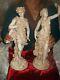 RARE pair RUDOLSTADT VOLKSTEDT VERY LARGE figures, 19th century. Royal Worcester