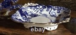 REDUCEDVery rare 1917 Antique Royal Crown Derby BLUE MIKADO CENTERPEICE