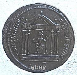 ROMAN Imperial Maxence, AE follis, 307 AD, Excellent cond, Very RARE