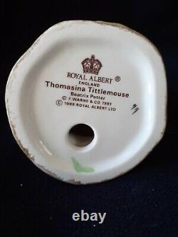 ROYAL ALBERT BEATRIX POTTER THOMASINA TITTLEMOUSE BP6a Very Rare