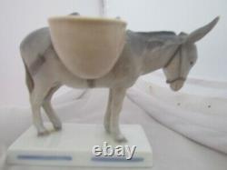 ROYAL COPENHAGEN DONKEY WITH 2 BASKETS No 607. VERY RARE