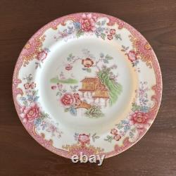 ROYAL Doulton TEMPLE PINK 9 Salad Plates Set Of 4 RARE Very Hard To Find PINK