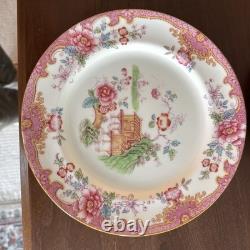 ROYAL Doulton TEMPLE PINK 9 Salad Plates Set Of 4 RARE Very Hard To Find PINK