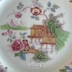 ROYAL Doulton TEMPLE PINK 9 Salad Plates Set Of 4 RARE Very Hard To Find PINK
