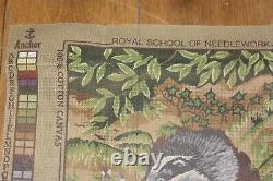 ROYAL SCHOOL OF NEEDLEWORK Badger RSN very rare NEEDLEPOINT TAPESTRY KIT