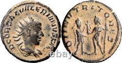 RRR Saloninus Very Rare Caesar A. D. 255-259. AR Antoninianus Roman Coin withCOA