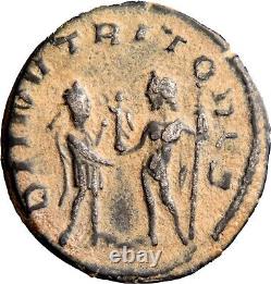 RRR Saloninus Very Rare Caesar A. D. 255-259. AR Antoninianus Roman Coin withCOA
