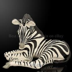RUSSIAN Imperial Lomonosov Porcelain Sculpture Figurine Big Zebra Very Rare