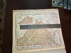 Rand McNally Imperial atlas of the world with marginal index. 1907 Very Rare