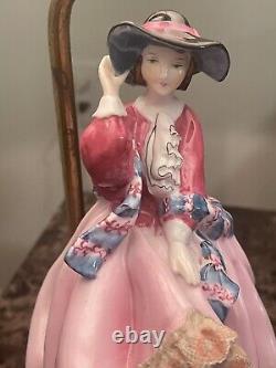 Rare 22 Royal Doulton Very Old Porcelain Lace Dress Lady Figurine