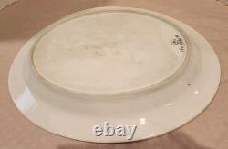 Rare Antique Royal Copenhagen Blue Fluted Plain Oval Platter Very Large #100 1st