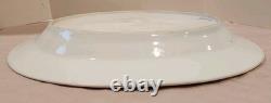 Rare Antique Royal Copenhagen Blue Fluted Plain Oval Platter Very Large #100 1st