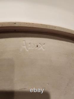 Rare Antique Royal Copenhagen Blue Fluted Plain Oval Platter Very Large #100 1st