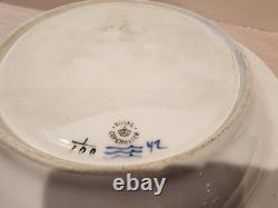 Rare Antique Royal Copenhagen Blue Fluted Plain Oval Platter Very Large #100 1st