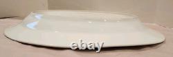 Rare Antique Royal Copenhagen Blue Fluted Plain Oval Platter Very Large #100 1st