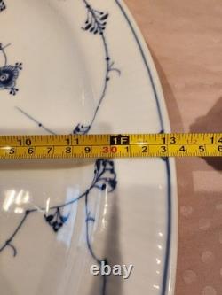 Rare Antique Royal Copenhagen Blue Fluted Plain Oval Platter Very Large #100 1st