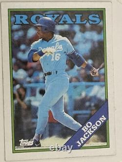 Rare Bo Jackson 1988 Royals Topps #750 Error Card. Excellent condition