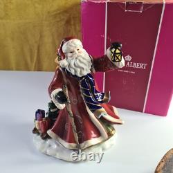 Rare Royal Albert 2009 Christmas Santa music box, with box Very Good Condition