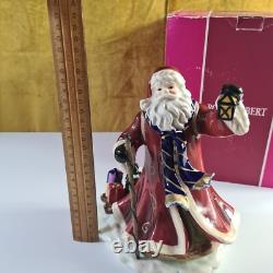 Rare Royal Albert 2009 Christmas Santa music box, with box Very Good Condition