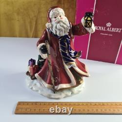 Rare Royal Albert 2009 Christmas Santa music box, with box Very Good Condition